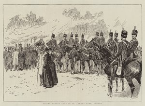 Tirer des coups de canon minute dans le parc Saint-James, Londres